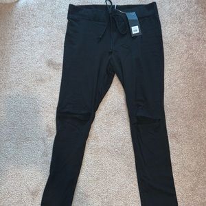 3/$20 Black leggings with knee cuts